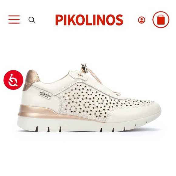 PIKOLINOS Women's Beige Perforated Sneakers - Picture 2 of 7